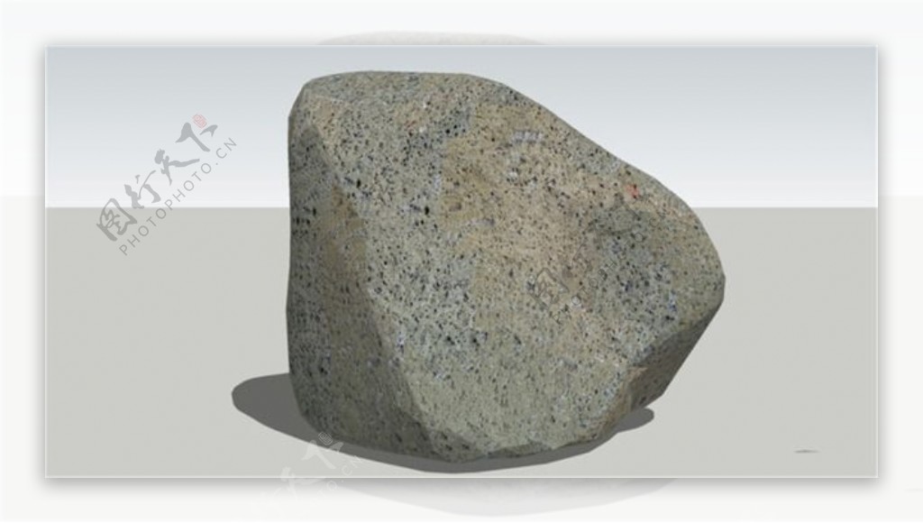 景观装饰石头skp模型