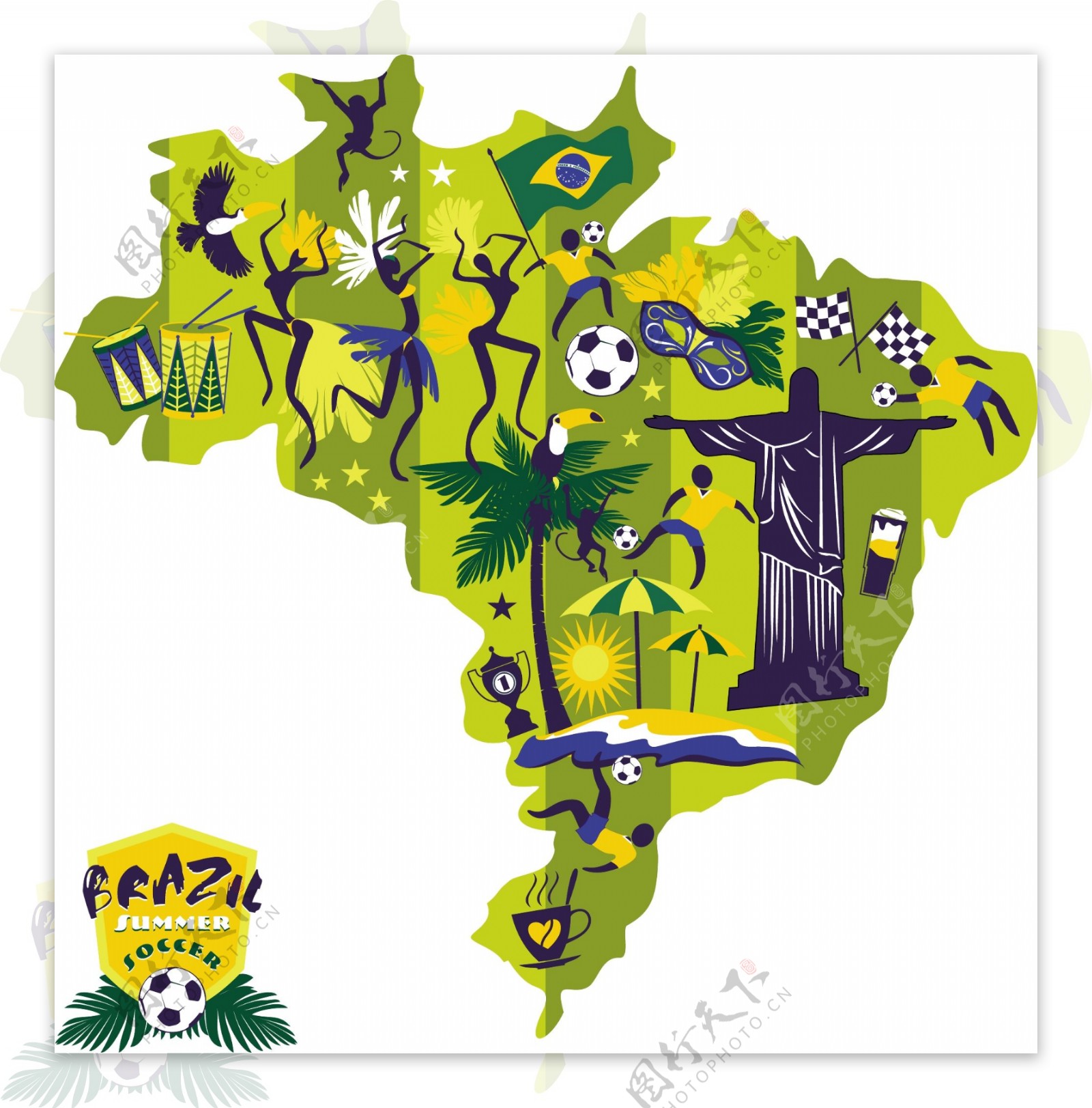 巴西元素地图