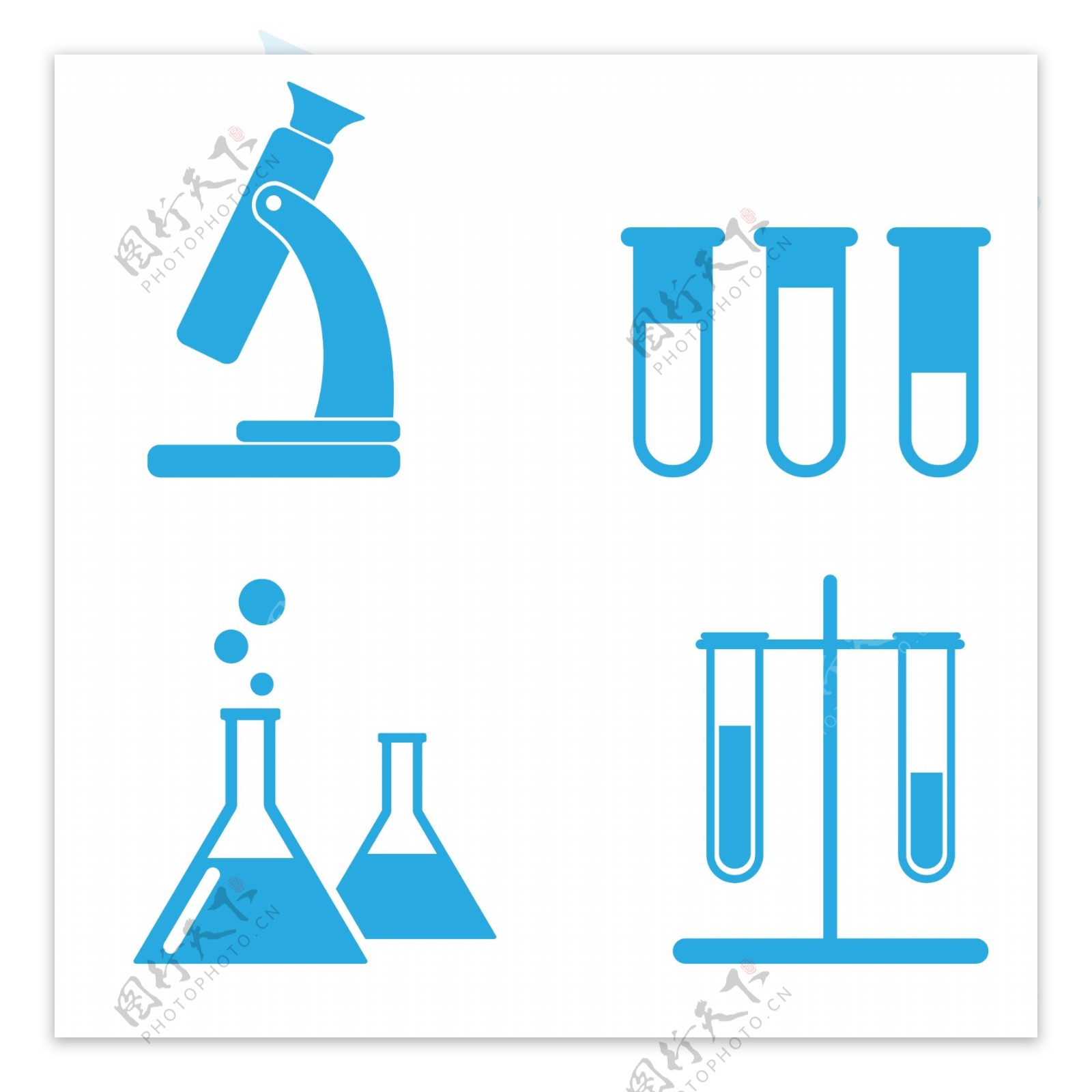 化学实验器材图标