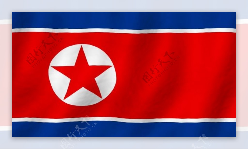 朝鲜国旗视频素材