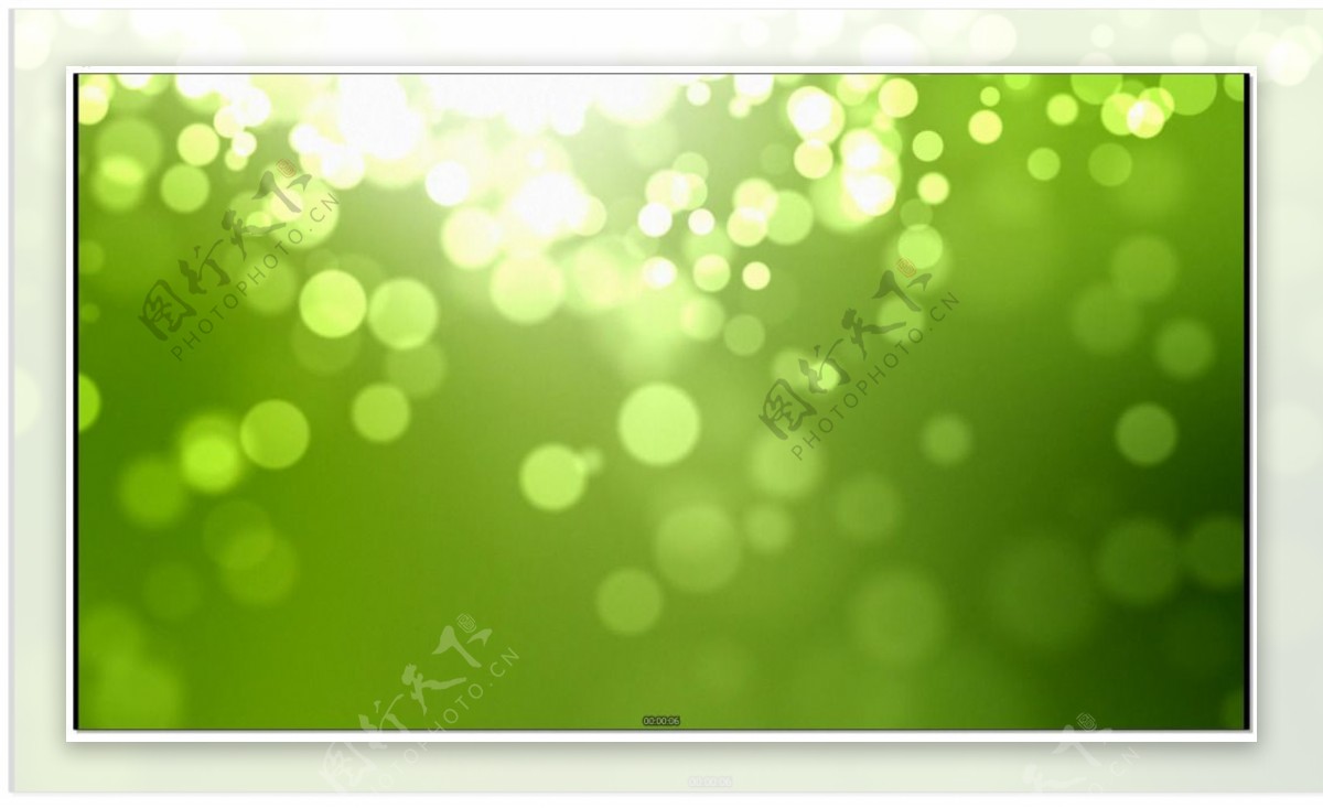 绿色小清新光效粒子视频素材