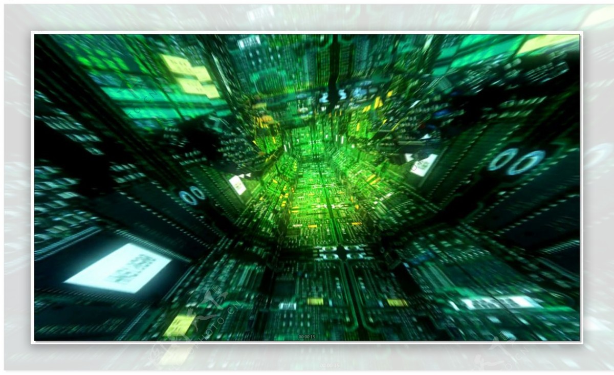迷幻隧道科技粒子三维空间背景视频素材