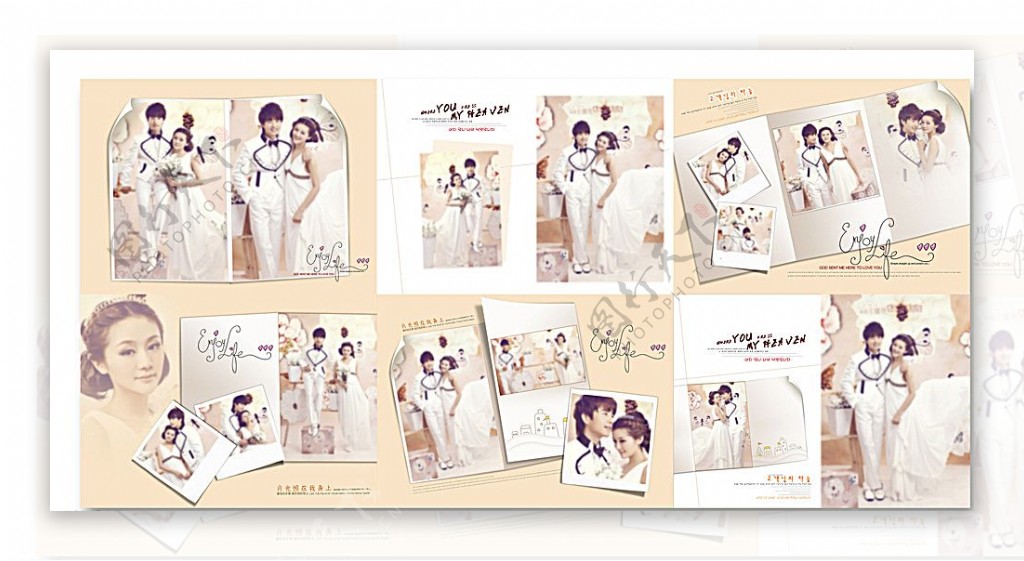 韩式婚纱相册相册模板图片