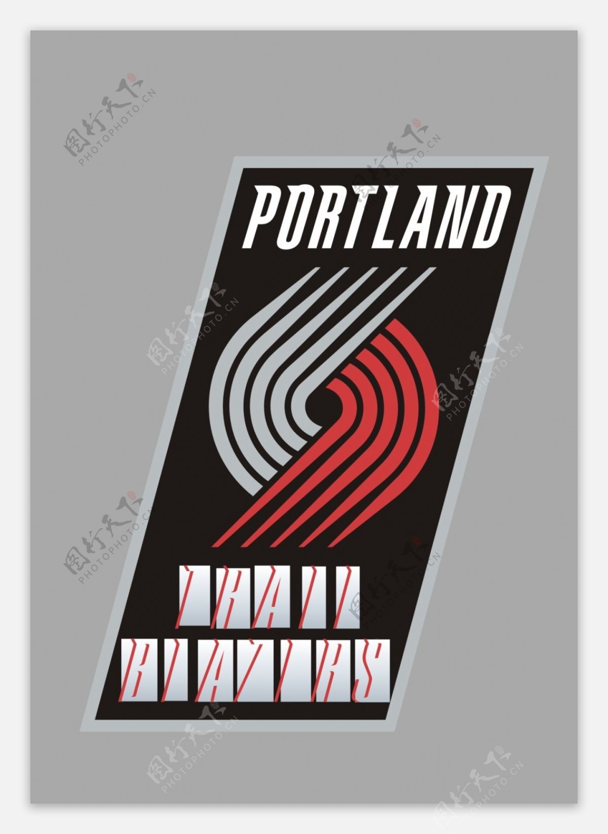 NBA开拓者队队标标志logo