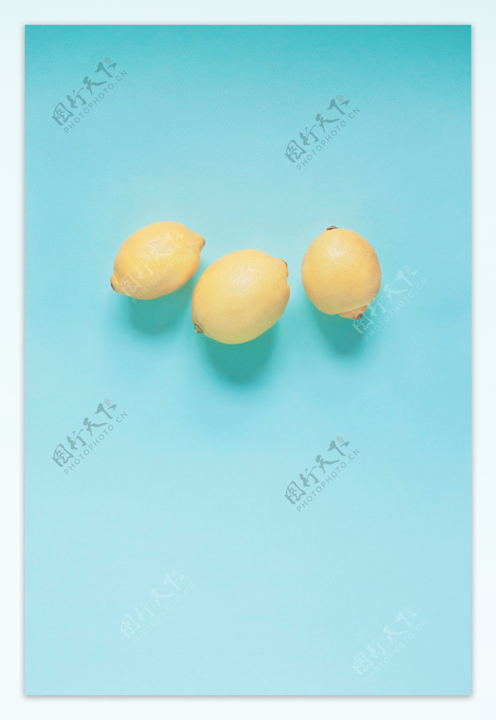 柠檬蓝色高清摄影图背景