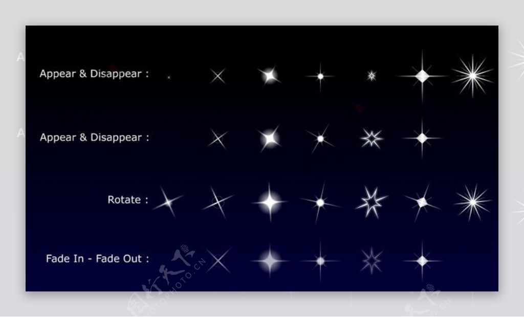 28种星星素材flash动画