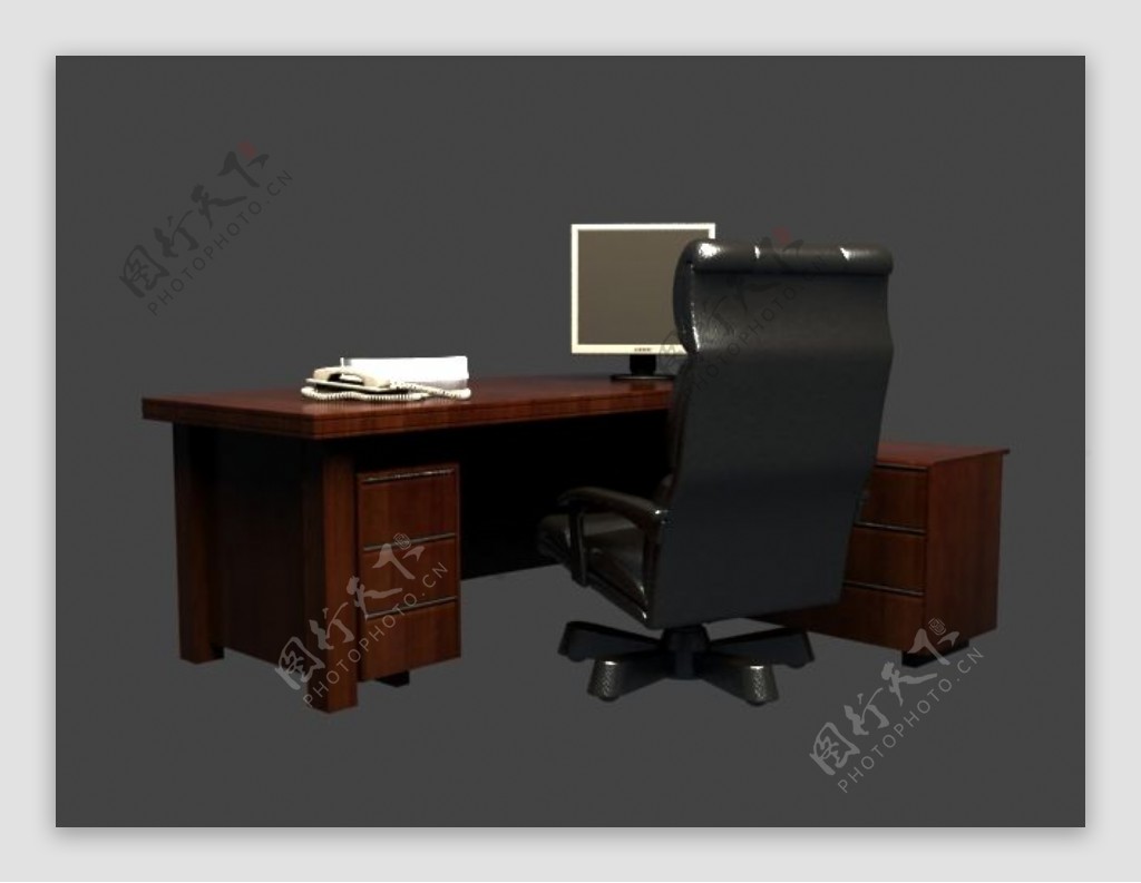 现代办公室桌椅组合