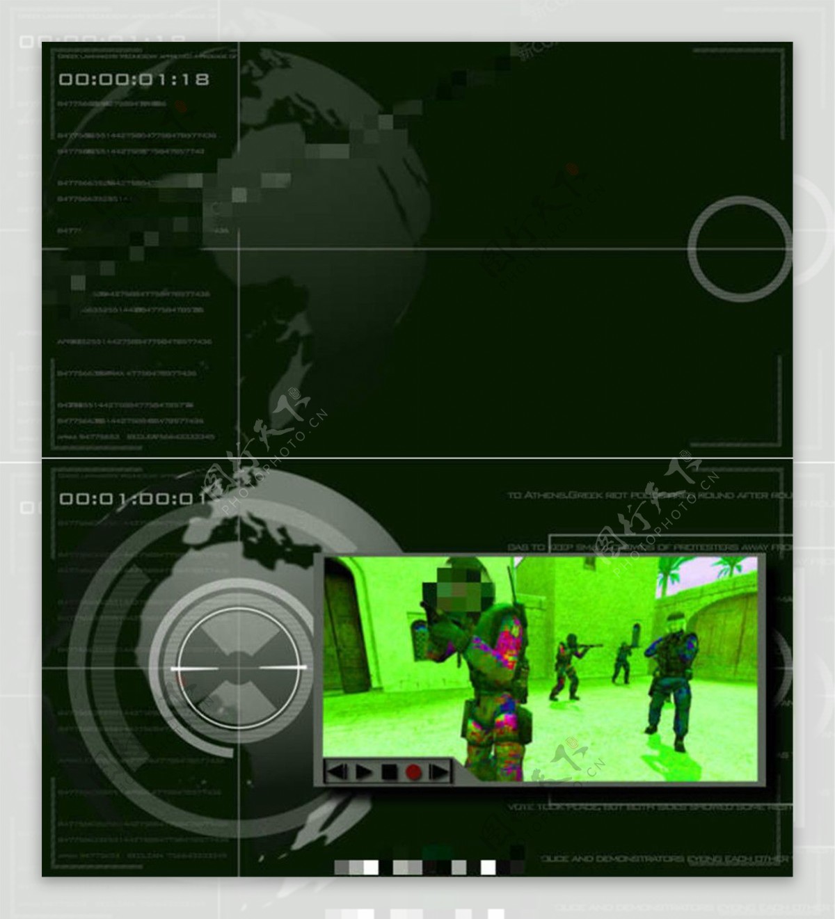 模拟射击类游戏的雷达讯号AE工程