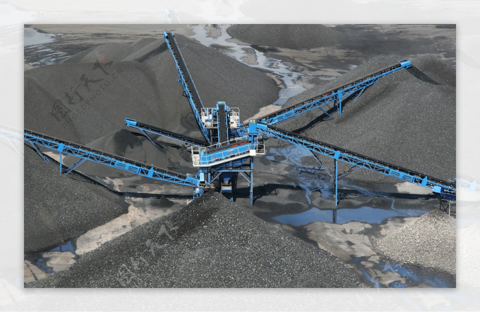 煤生产现场摄影图片