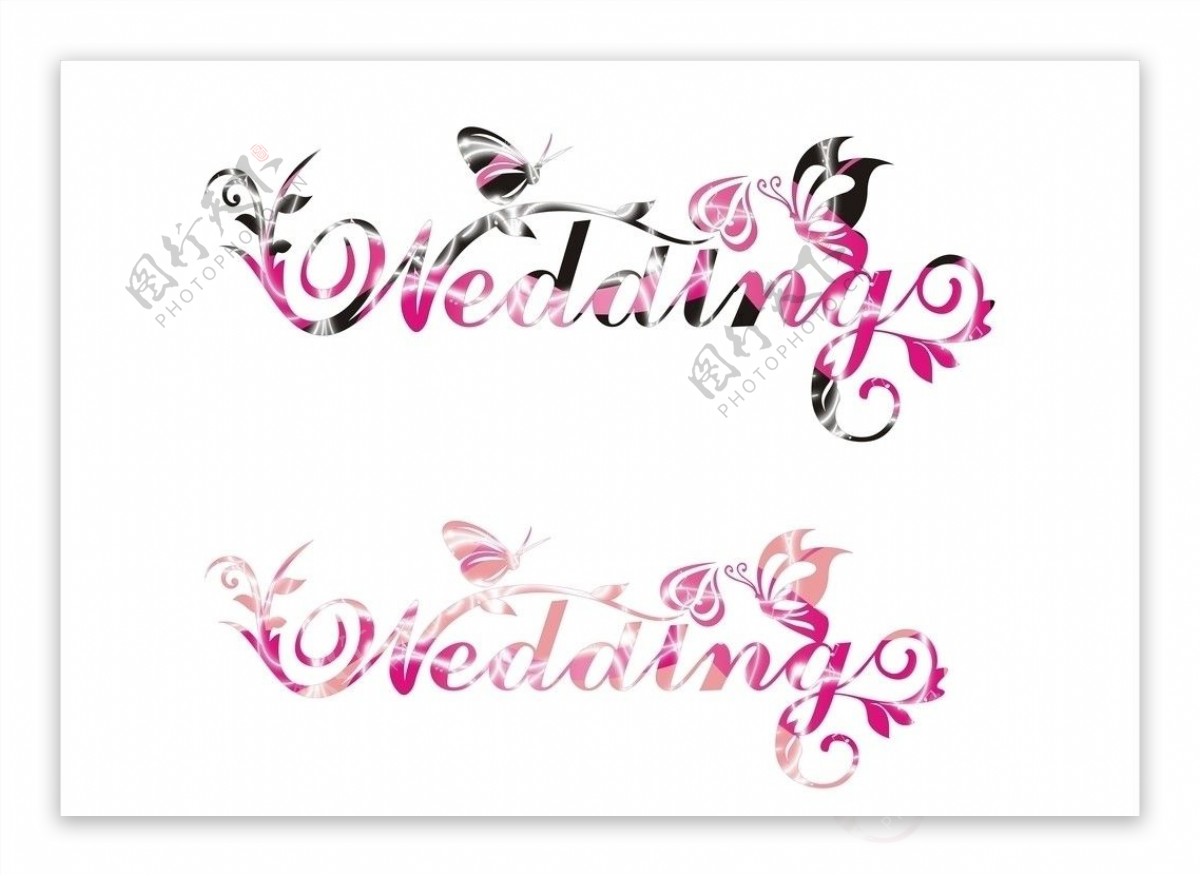 wedding字母