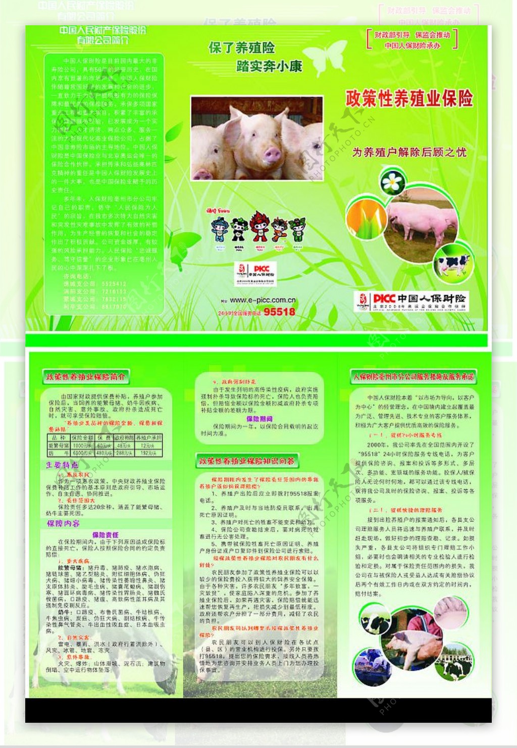 中国人保养殖业三折页