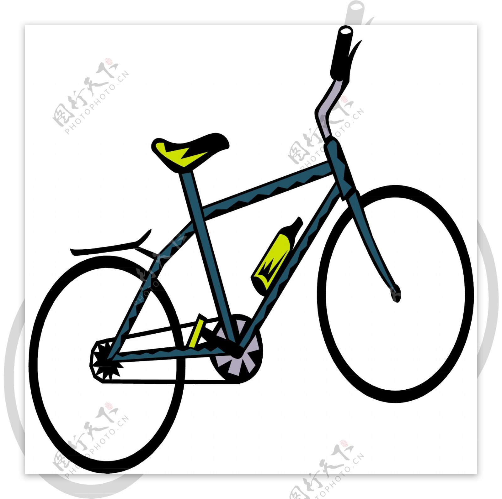 自行车交通工具矢量素材EPS格式0047
