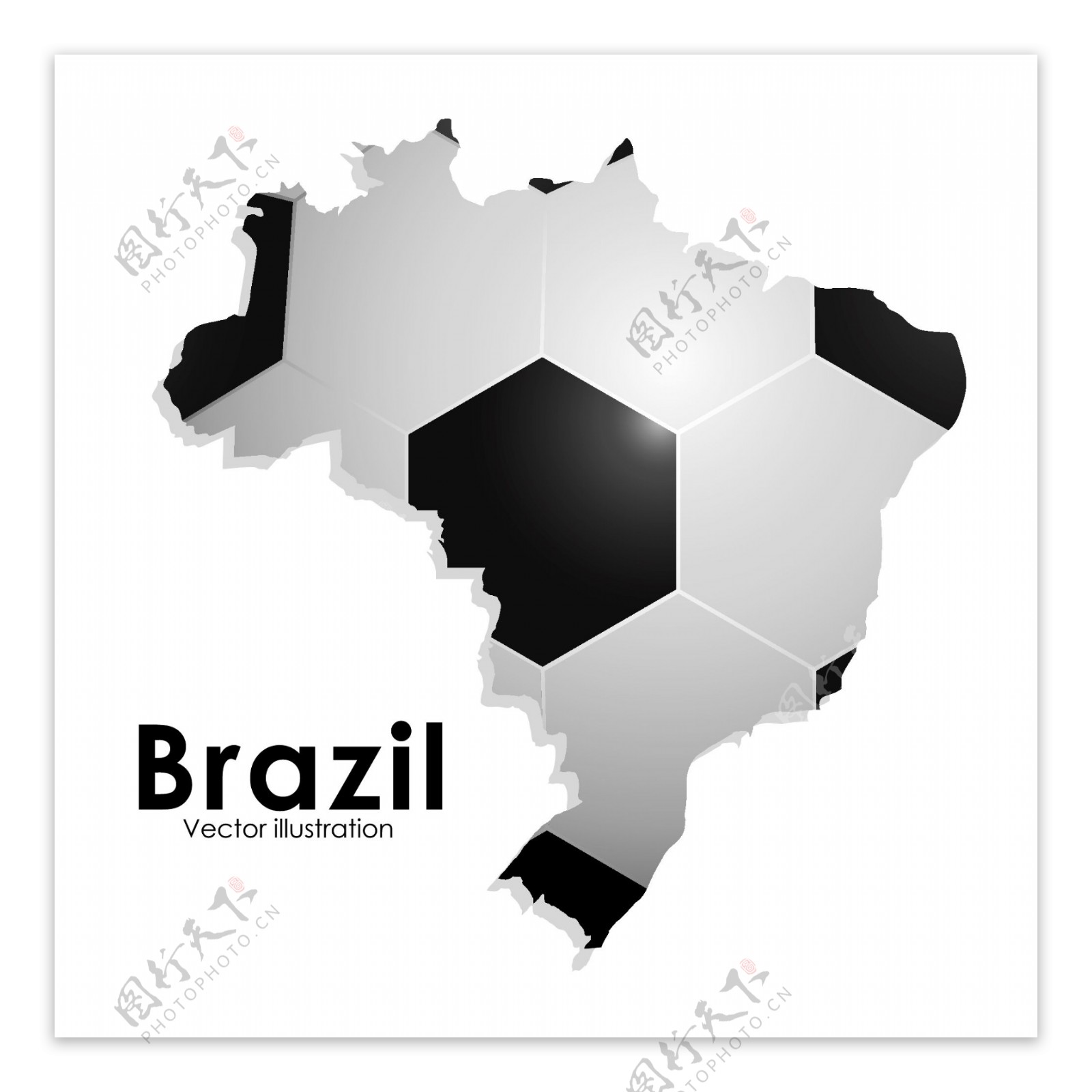 巴西足球背景地图