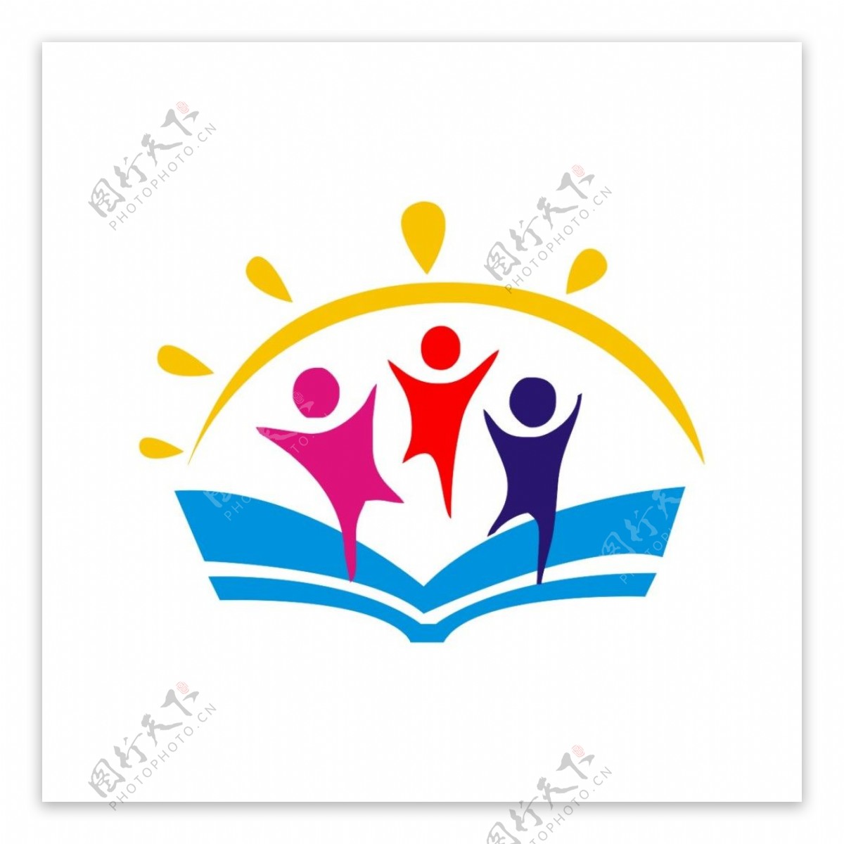 未来幼儿园logo设计园徽标志标识