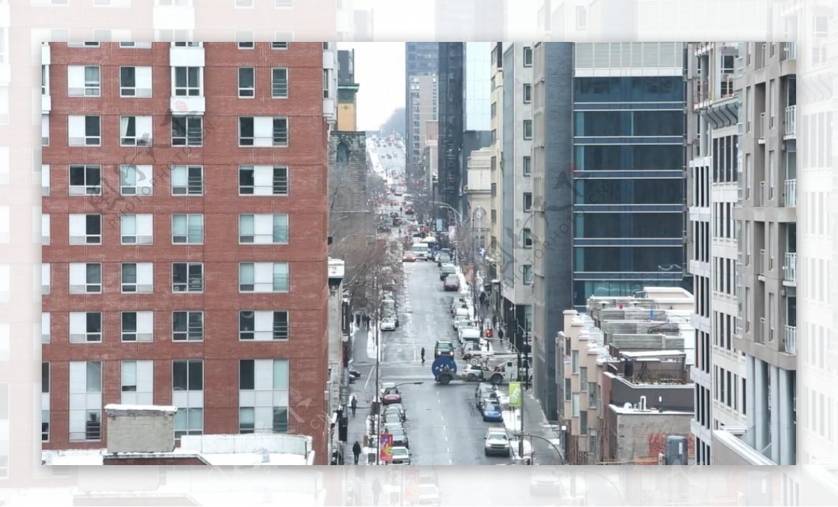 实拍繁华都市拥挤的车道视频素材