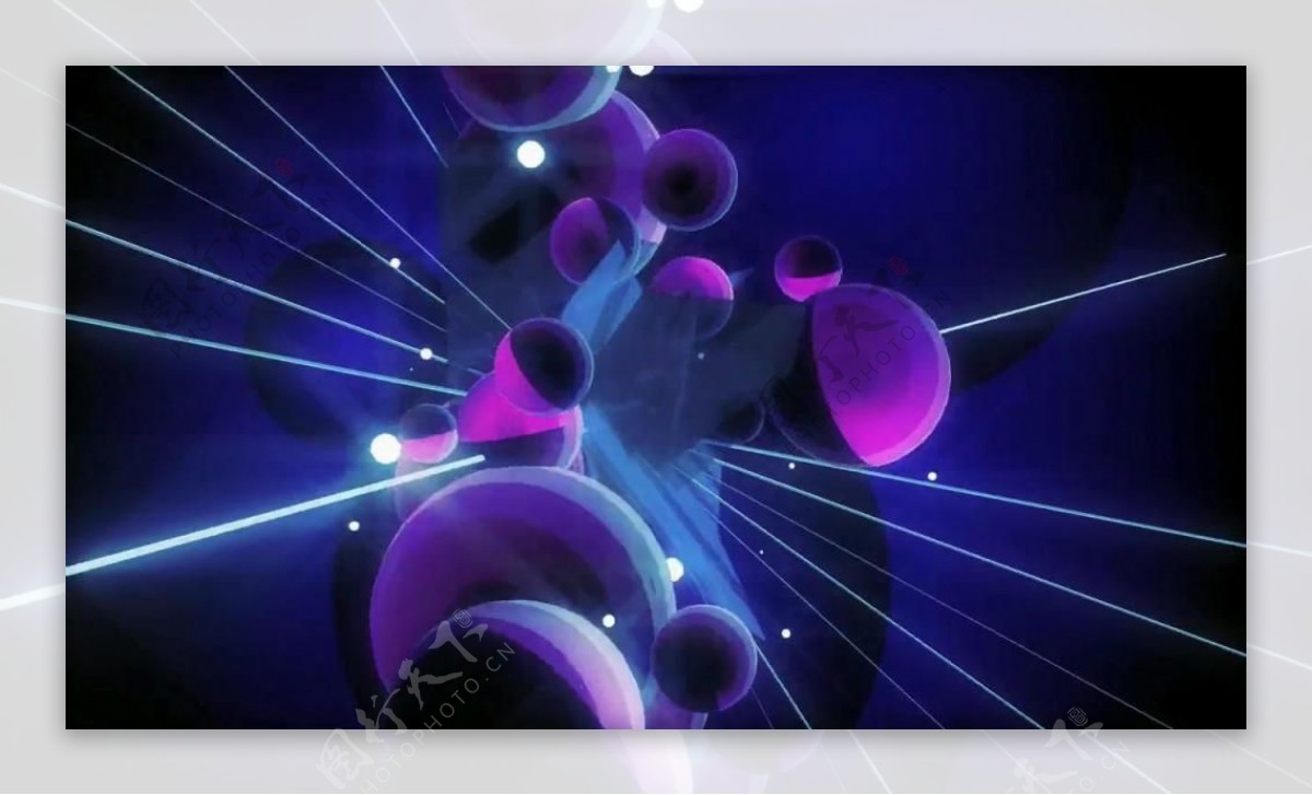 紫色抽象色块炫光背景循环视频素材