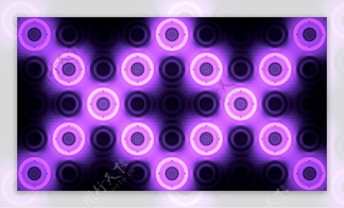 发着紫色辉光的圆圈背景酒吧VJ视频素材