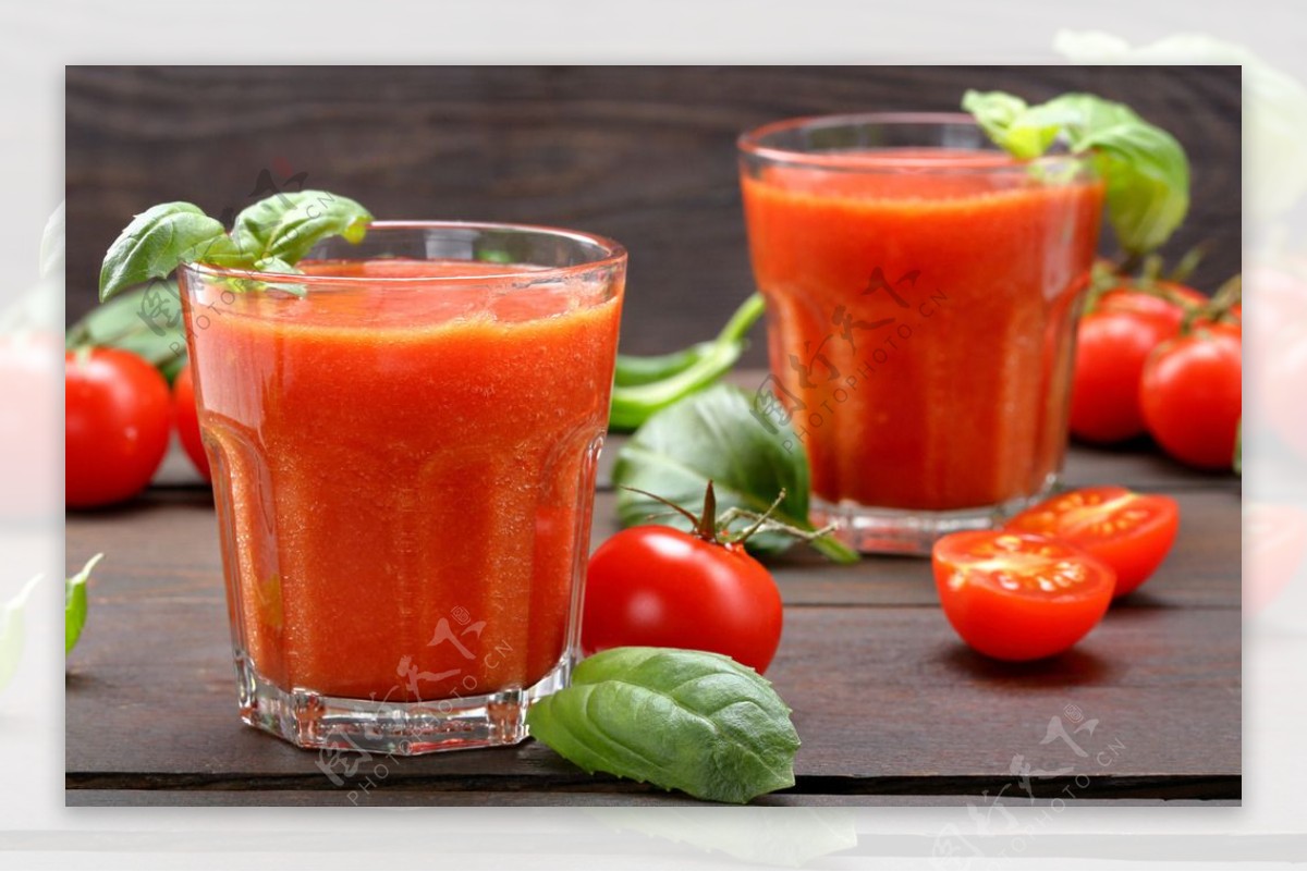 番茄汁,西红柿,喝,高清图片,食物-纯色壁纸
