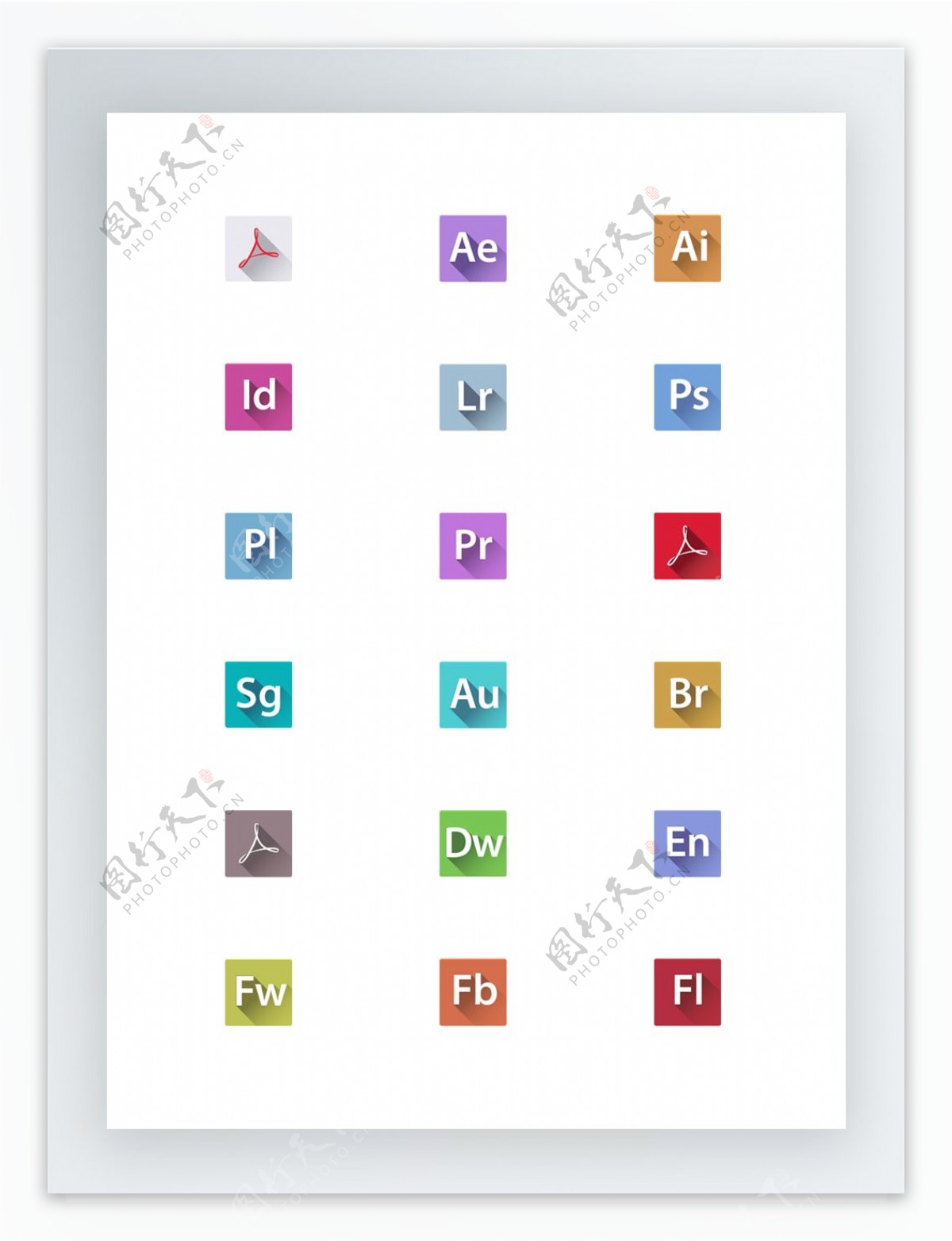 Adobe公司CS6软件图标