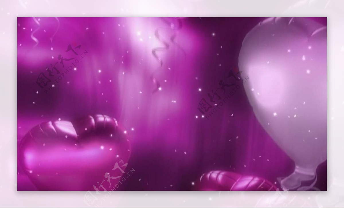 粉紫色气球节日庆祝飞扬视频素材