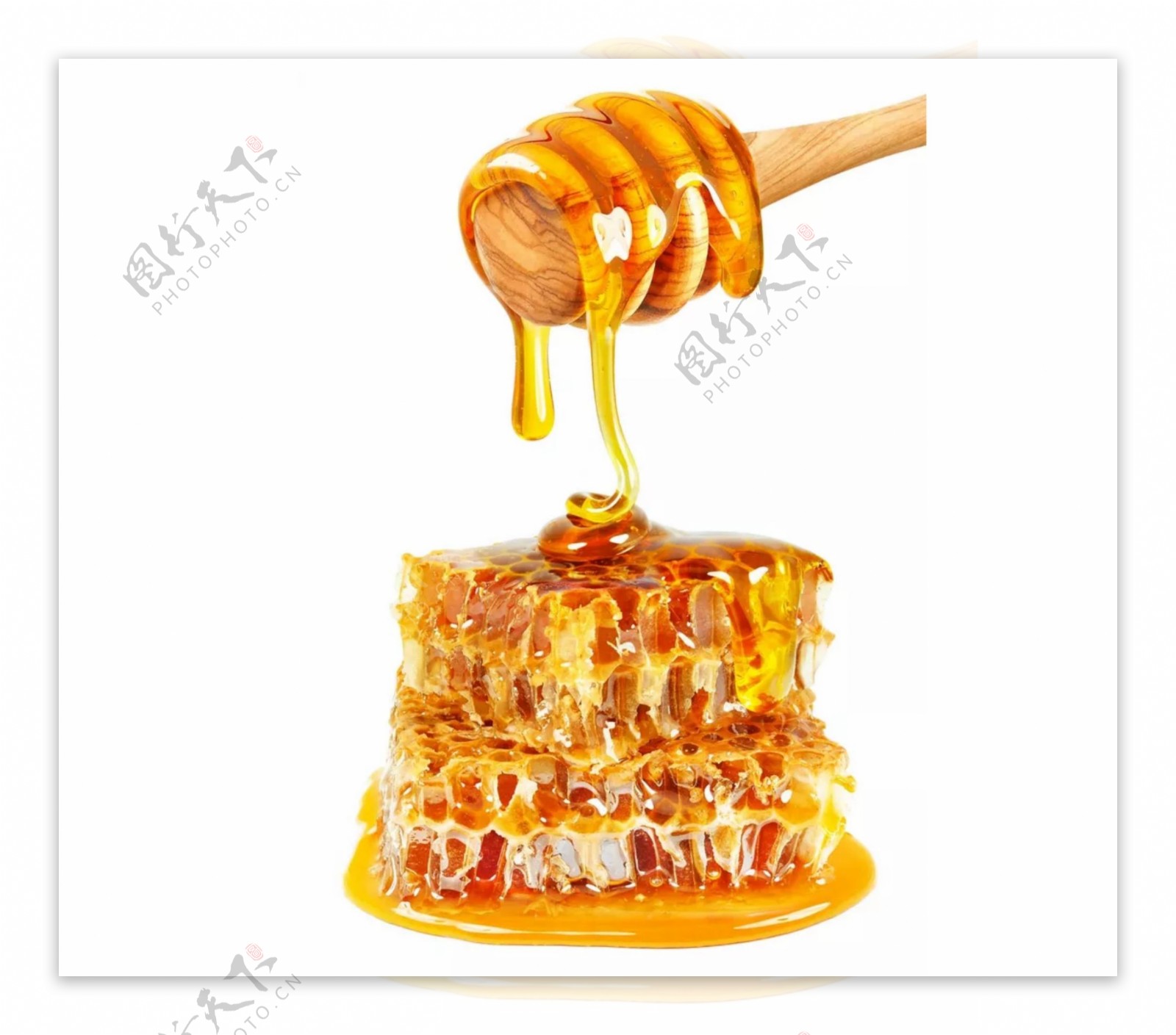 金色蜂蜜液体