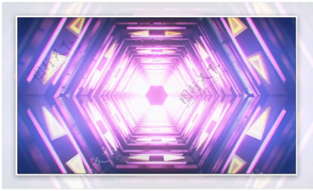 紫色光传送门动态视频素材