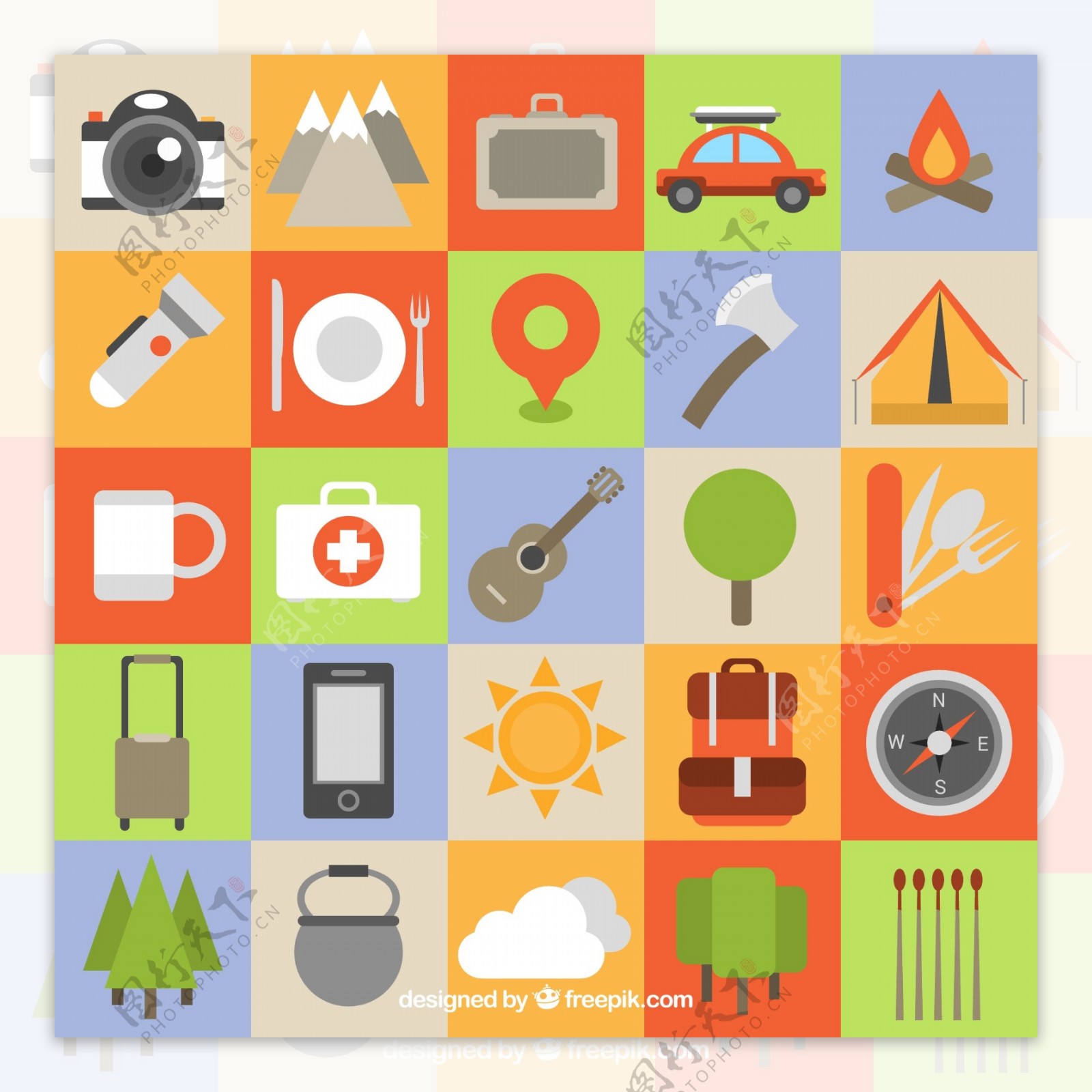 生活用品工具图标彩色图标素材icon