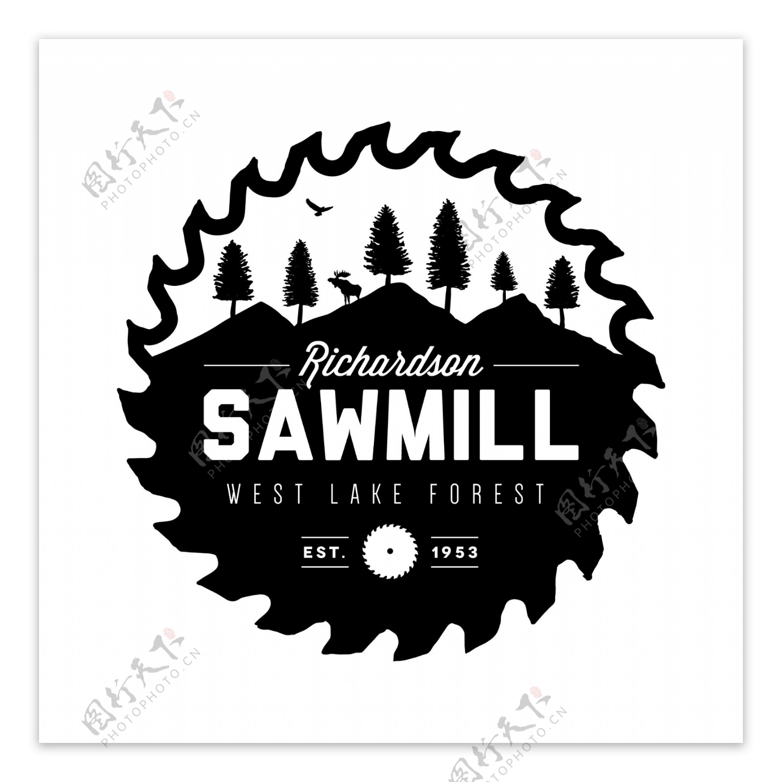 Sawmilllogo矢量图免费下载