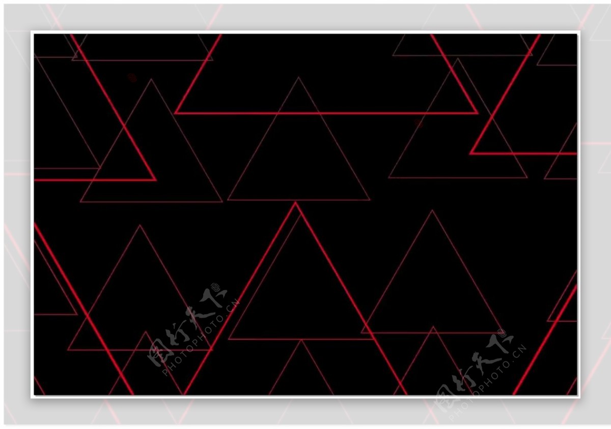 红色三角形上升视频素材