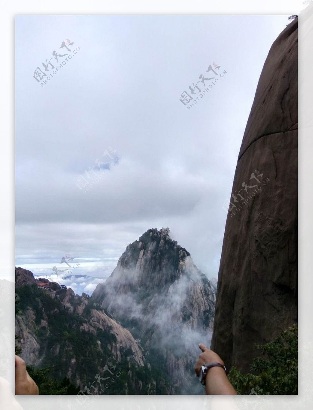 安徽黄山美丽山景