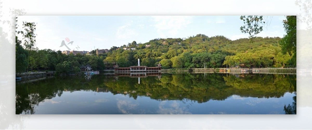 宜宾流杯池公园全景