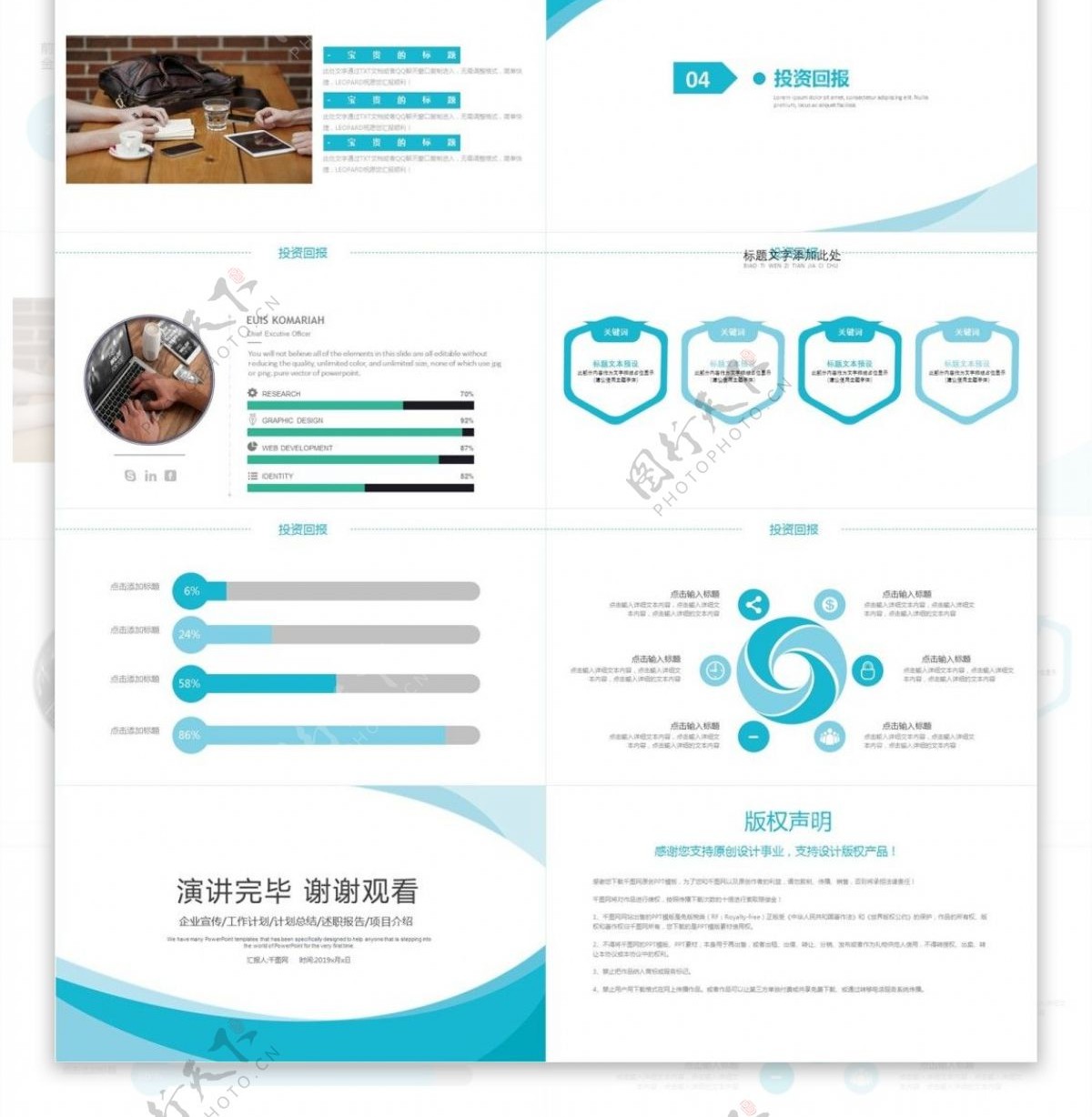 简约大气商业计划书述职报告年终总结工作汇报计划通用商务PPT模板