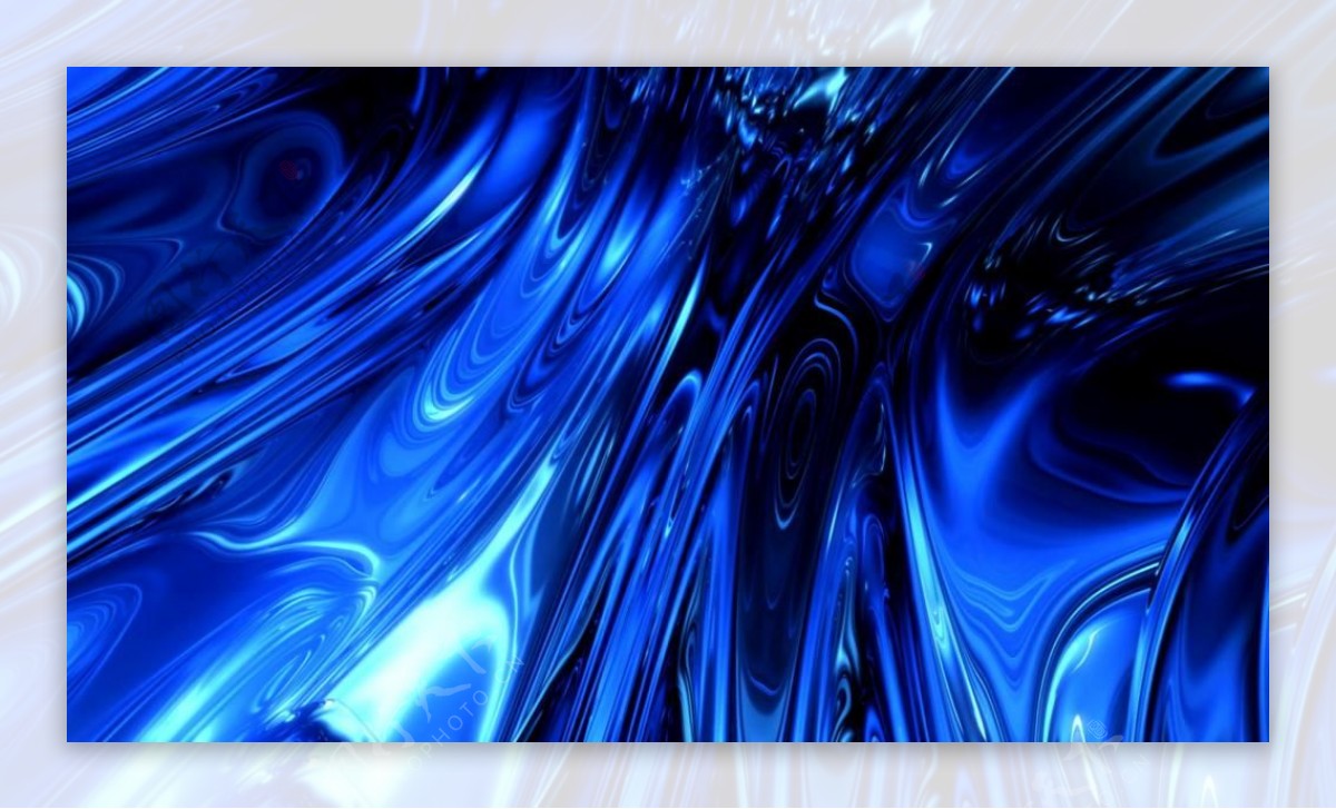 蓝色水波线条虚拟光效视频素材