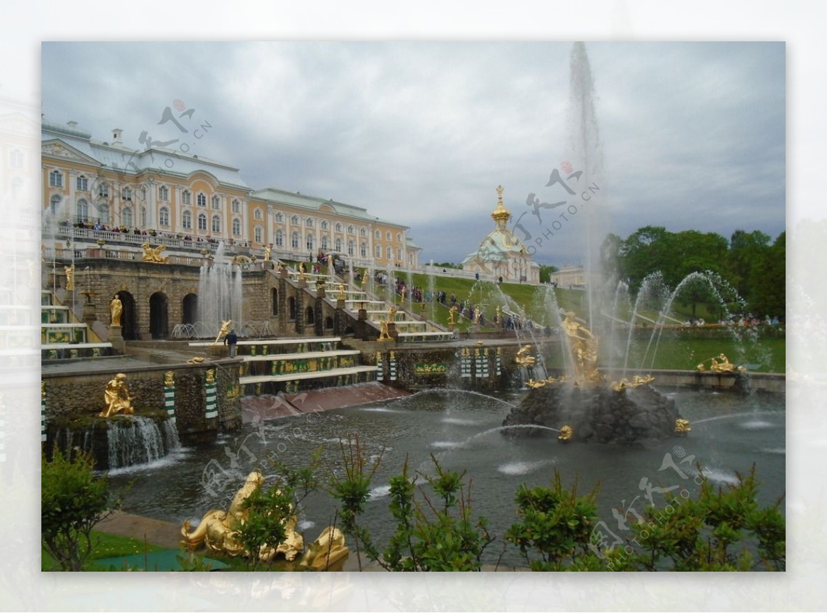 欧式喷泉广场