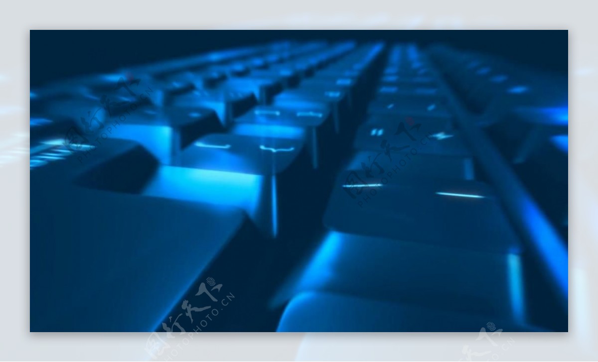 蓝色科技键盘线条运动视频素材