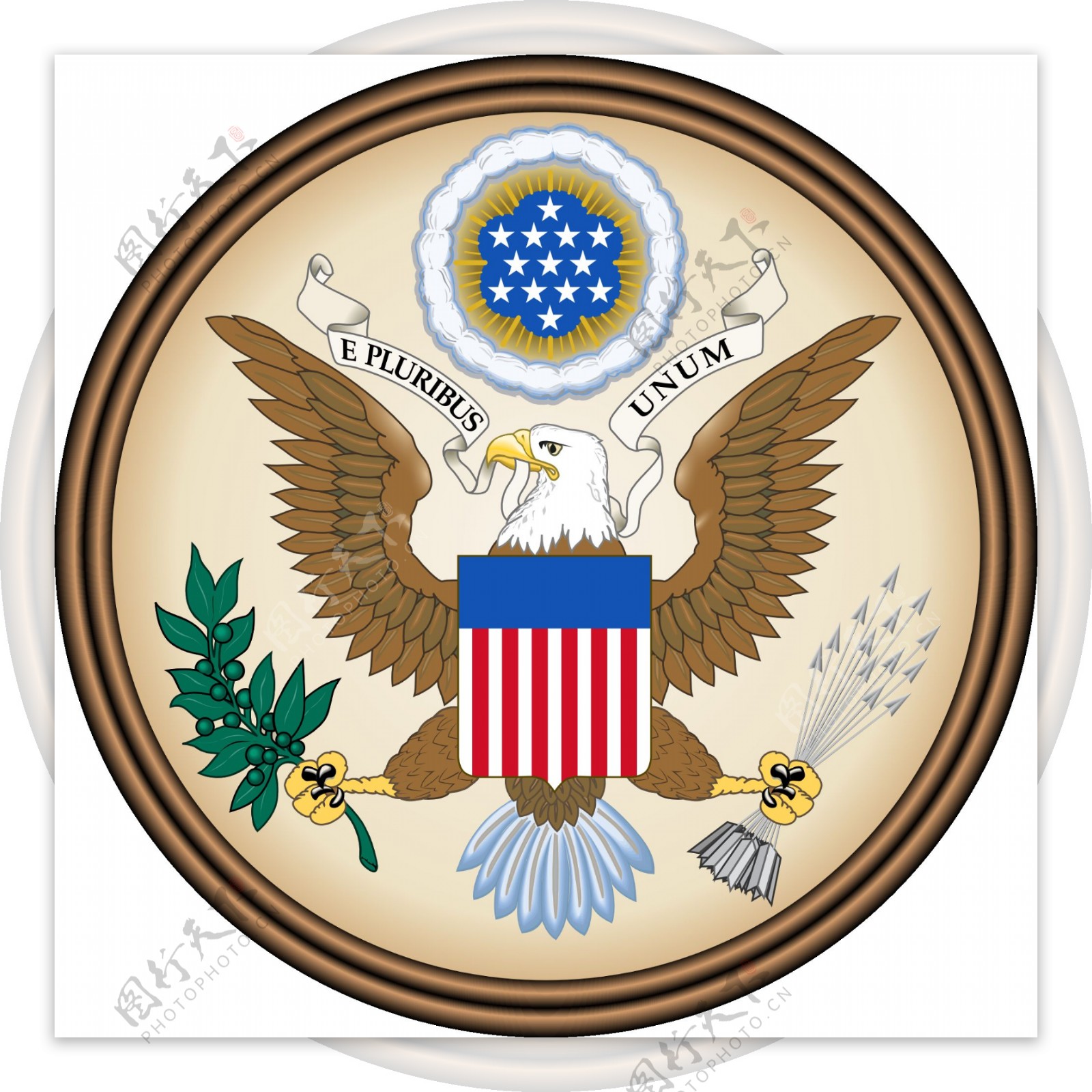 美国国徽免抠png透明图层素材