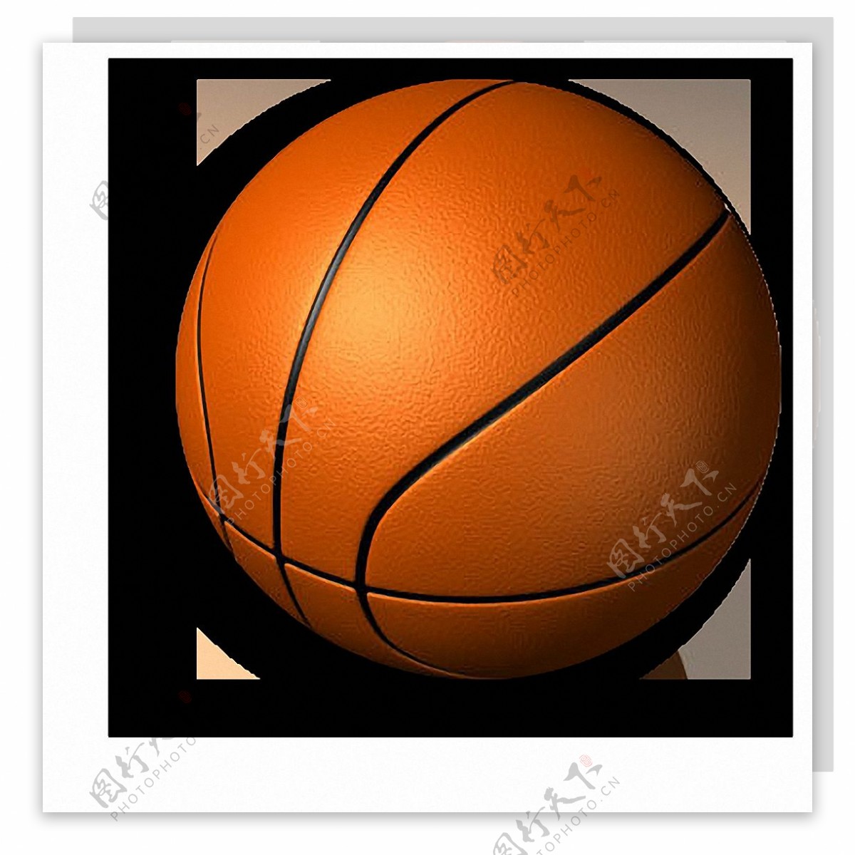 手绘3d篮球免抠png透明图层素材