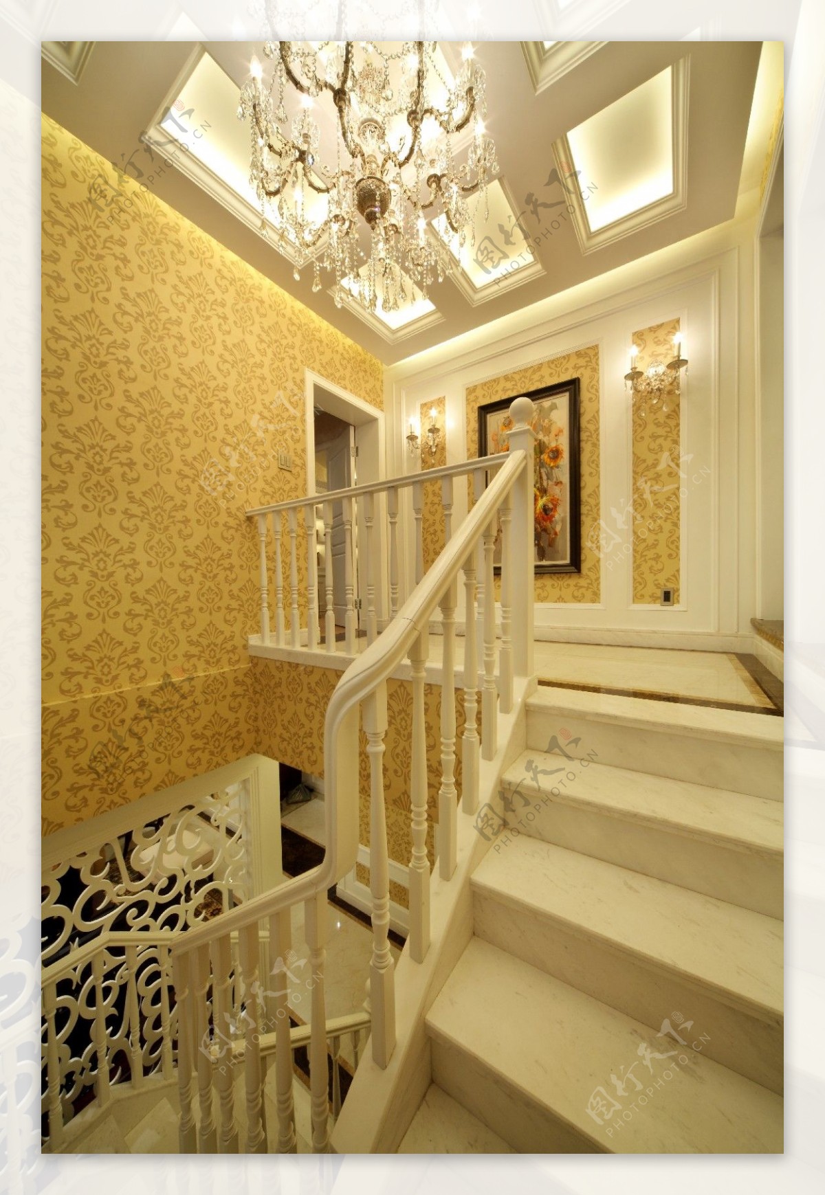 复式家居客厅楼梯设计_装修图片-保障网装修效果图