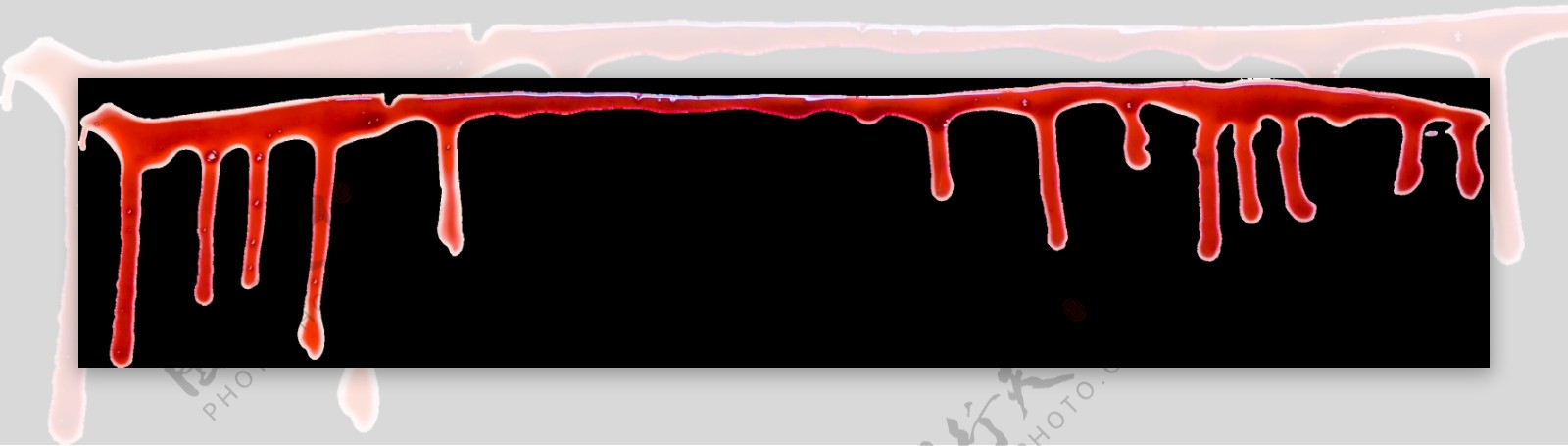 长条血迹免抠png透明图层素材