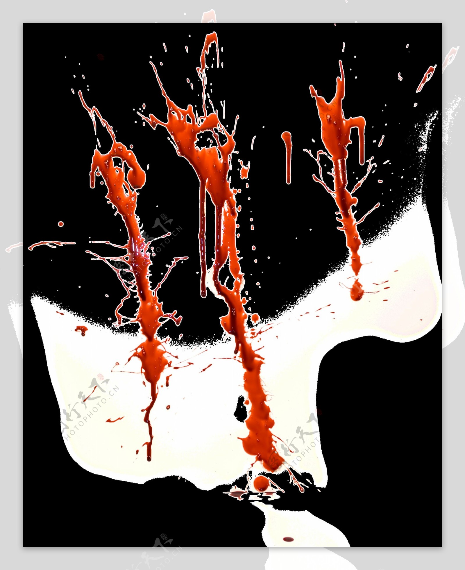 血迹血斑免抠png透明图层素材