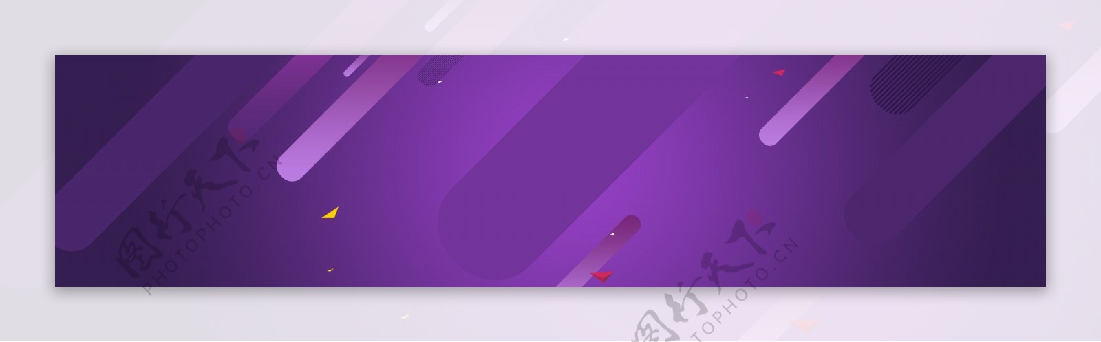 紫色大气星光线条淘宝banner背景