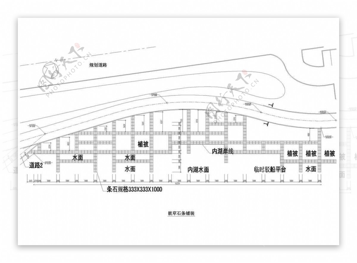 改造公园景观设计施工图铺装样图