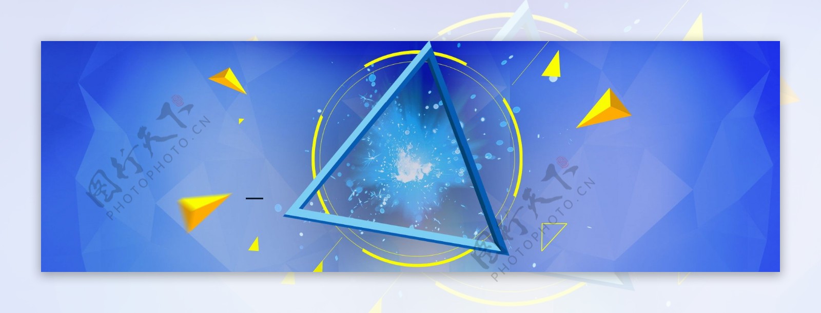 蓝色科技banner背景图