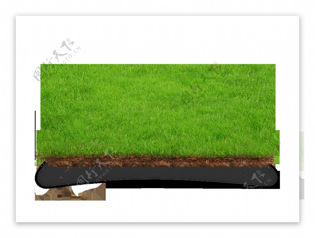立体草坪土地元素