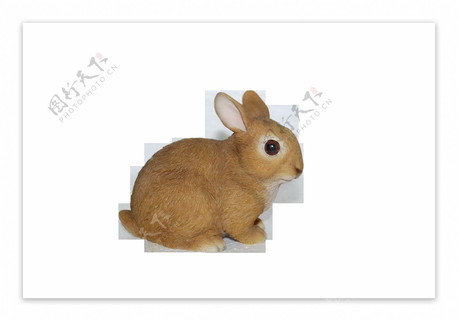 可爱棕色的兔子免抠png透明素材