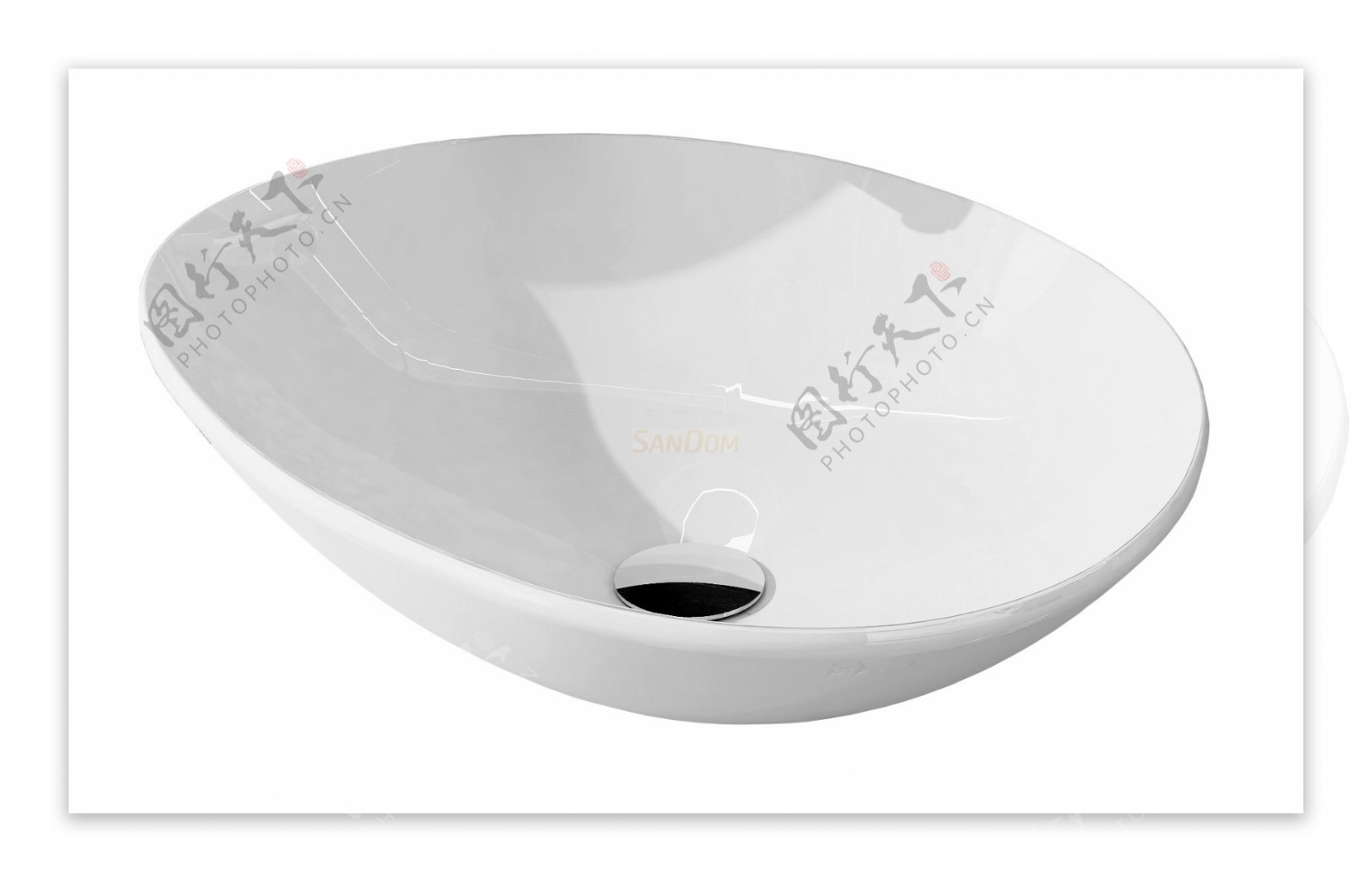 白色陶瓷洗涤槽免抠png透明素材