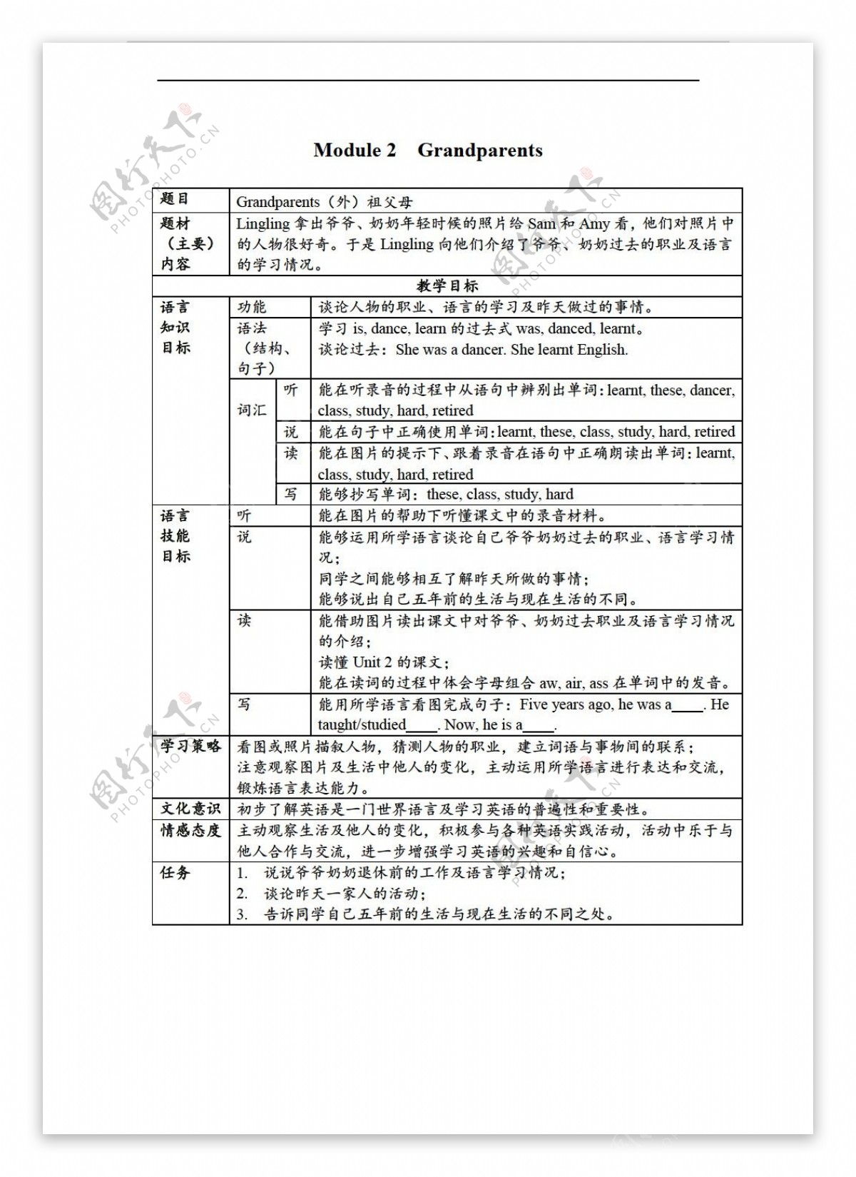 五年级下英语下册Module2教案2课时