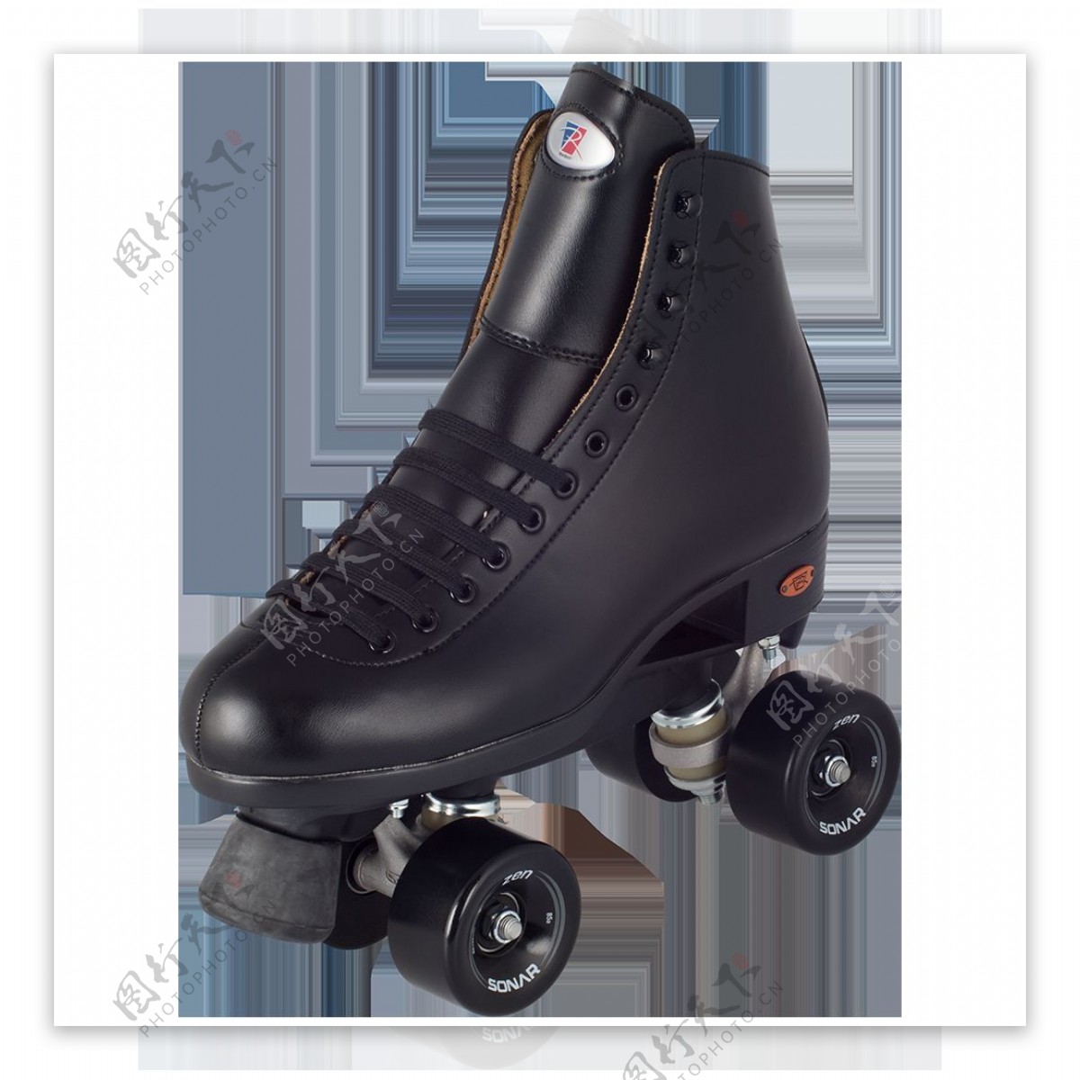 黑色酷炫溜冰鞋免抠png透明素材