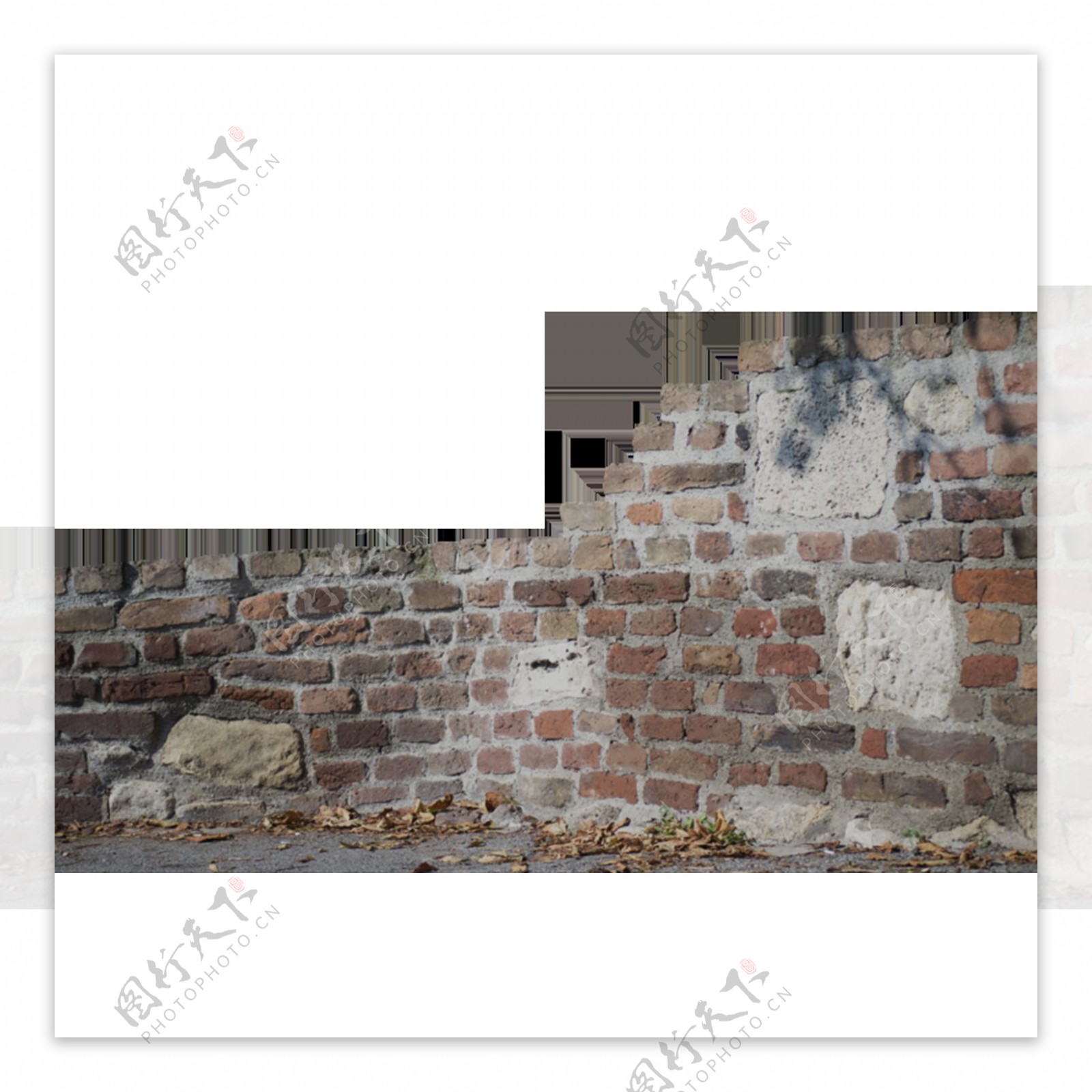 复古作旧砖墙元素