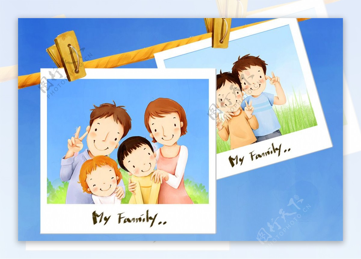幸福家庭照片
